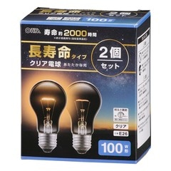 Ĺ��̿��Ǯ�ŵ� E26 100W�� ���ꥢ 2�ĥ��å� ��LB-DL6695C-2PN 06-4757