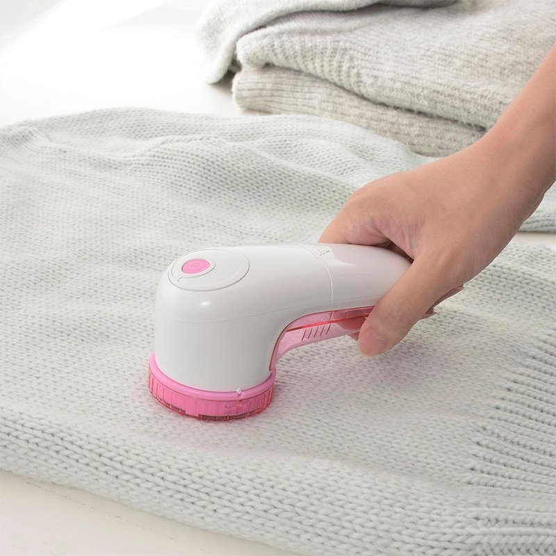 毛玉取り 大型 外刃48mm クロスガード付 ピンク｜KAJ-KE515R 08-3313