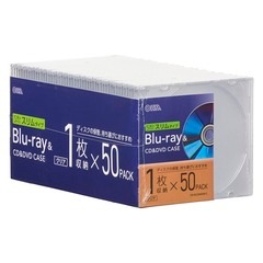 Blu-ray��CD��DVD������ ����5mm����ॿ���� 1���Ǽ��50�ĥѥå� ���ꥢ��OA-RCD5M50P-C 01-7216