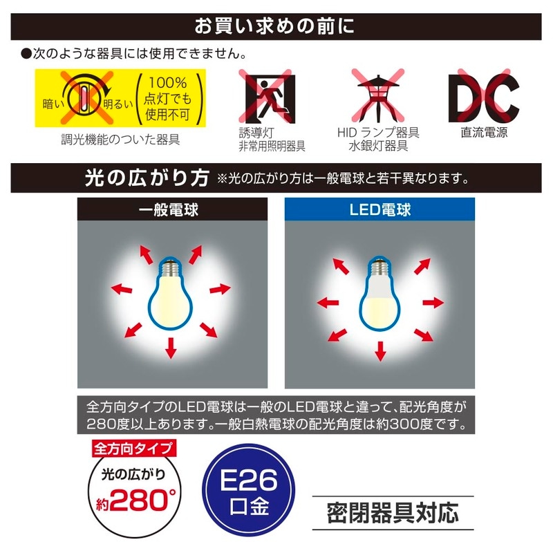 LED電球 E26 100形相当 昼白色｜LDA13N-G AG6 06-5516｜通販ならオーム