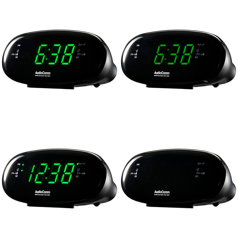 AudioComm AM/FMクロックラジオ｜RAD-T230N 03-5600｜通販なら