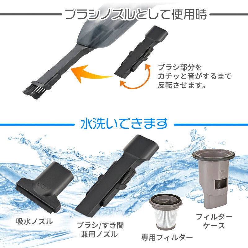 お値下げしました♥2way充電式ハンディクリーナー ブラウンメタリック お値下げしました♥2way充電式ハンディクリーナー ブラウン