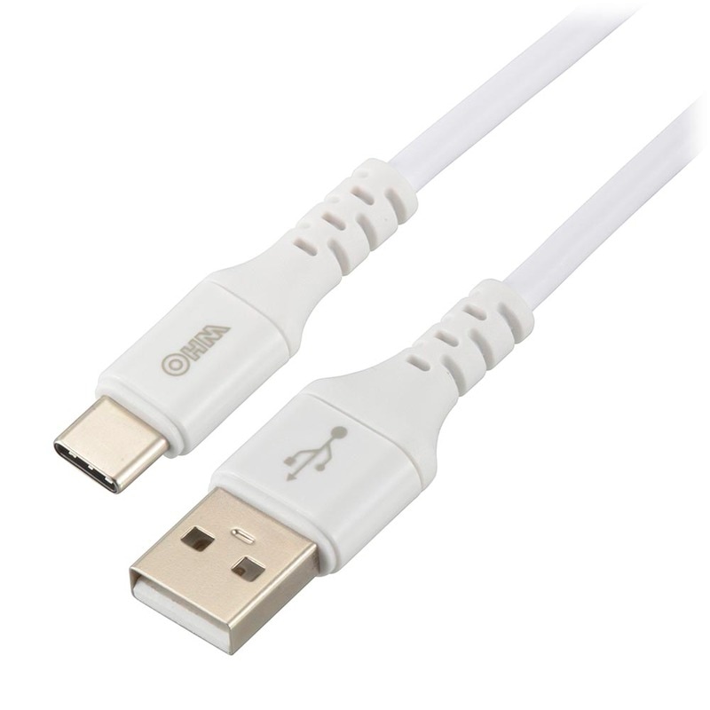 AudioComm Type-Cケーブル USB-A to USB-C 1m ホワイト｜SMT