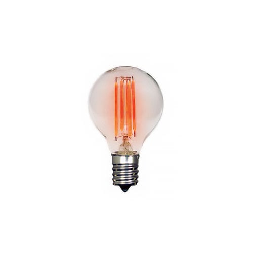 グローバル AMEDAMA フィラメントLEDカラー電球 G45/E17 レッド｜FLDC