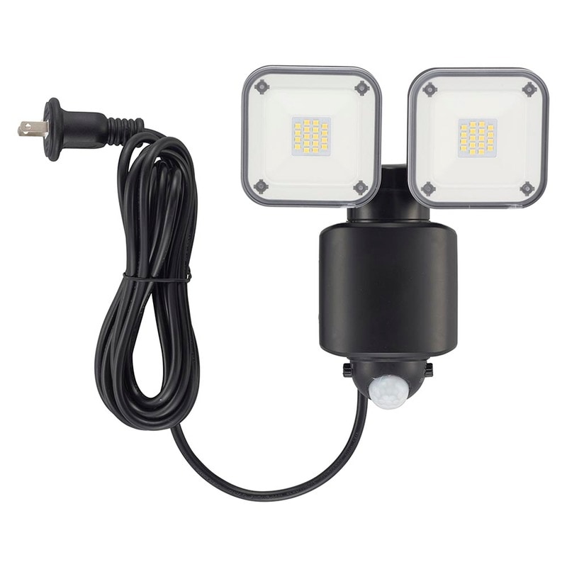 monban 防犯センサーライト 2灯コンセント式 3200ルーメン｜LS-A320W2