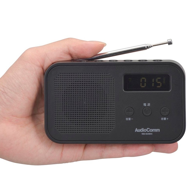 (未使用･未開封品)　AudioComm AM/FM デジタル選局（DSP）ラジオ　ブラックオーディオコム RAD-F6228M-K(07-7908 7z28pnb AudioComm RAD-F6228M