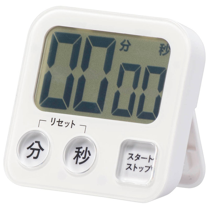 オールドタイマー 大画面デジタルタイマー ホワイト｜COK-T131-W 08-1456｜通販なら