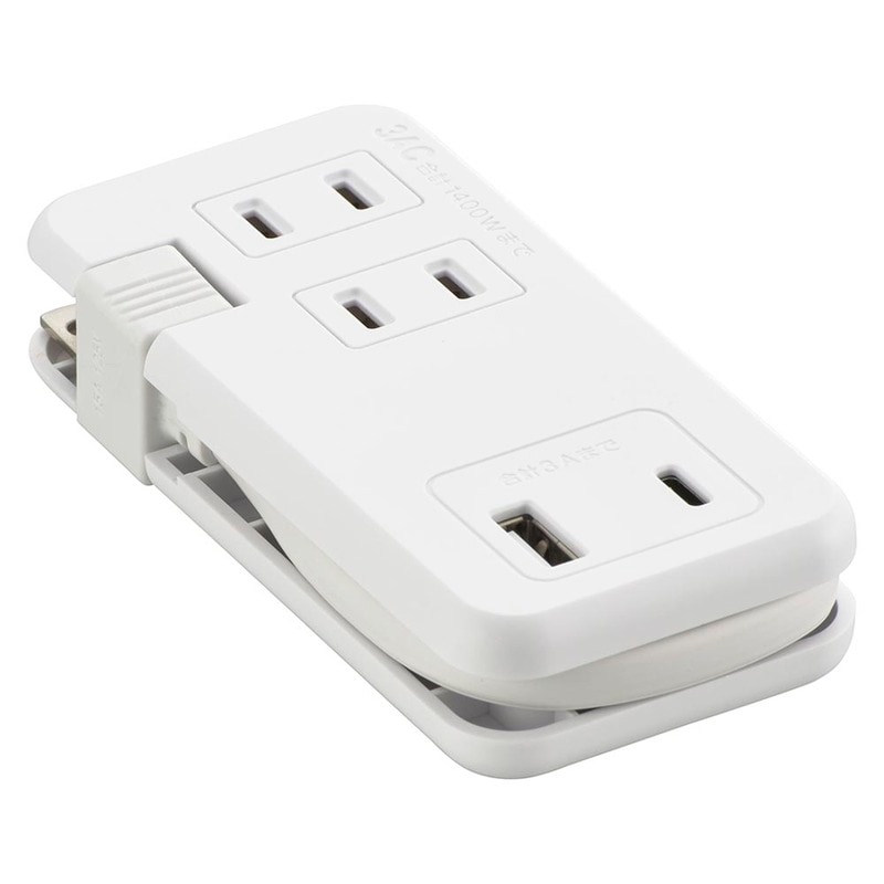 モバイルUSBタップ くるっと収納 15W｜HS-A3U1C115E-W 00-7083｜通販