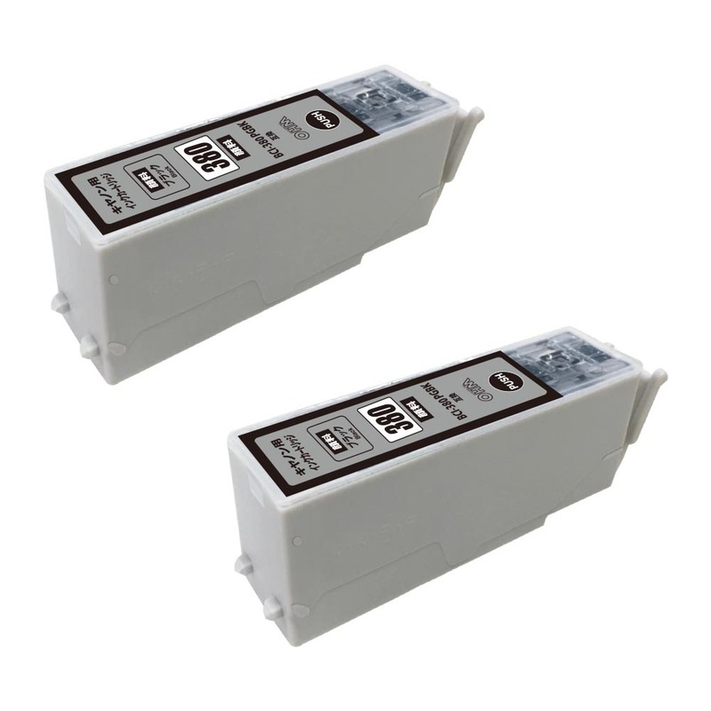 キヤノン互換インク BCI-380PGBK 顔料ブラック 2個入｜INK-C380BK-2P