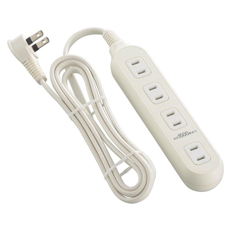 4個口タップ 1.5m｜HS-T415W22 00-1648｜通販ならオーム電機ダイレクト