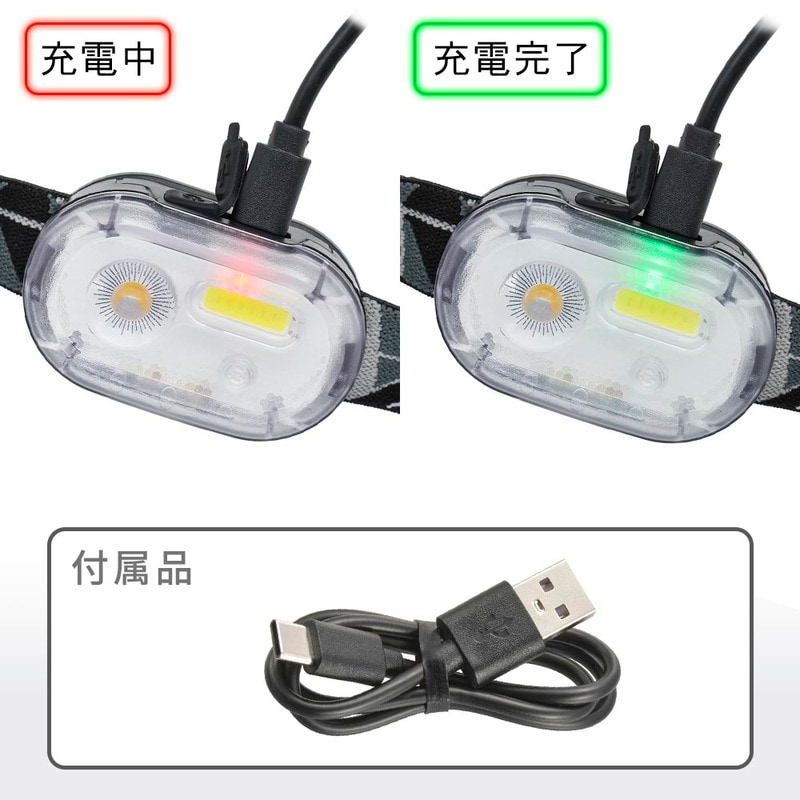 小型充電式ヘッドライト｜LC-C26A7 08-0942｜通販ならオーム電機