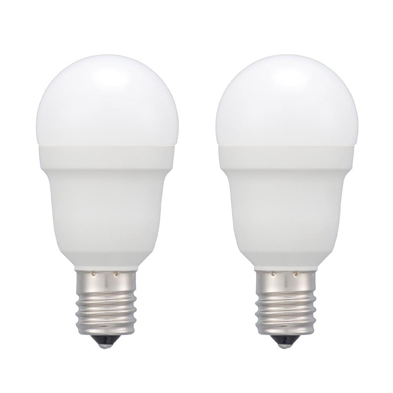 E17 40W相当 電球色 LED ODELIC 新品6個セット LED電球小形E17 40形相当 昼光色 2個入 [品番]06-5562｜株式会社