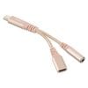 AudioComm �Ѵ������ץ��� Type-C/��3.5mm PD�б� ���ѵ� 0.1m��SMT-P7318-N 01-7318