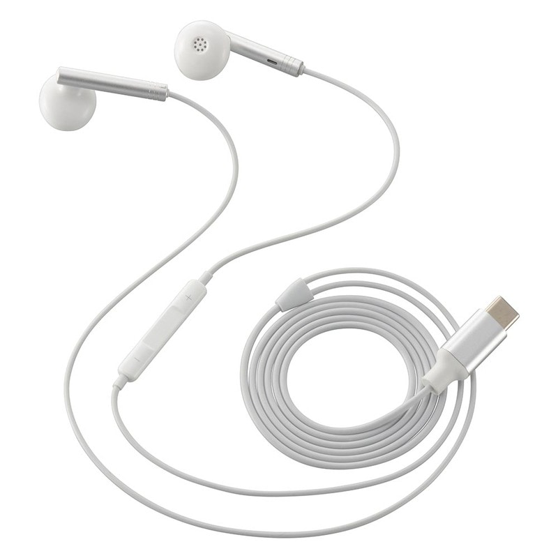 AudioComm Type-Cステレオイヤホン 1.2m｜SMT-HA04-W 01-7319｜通販