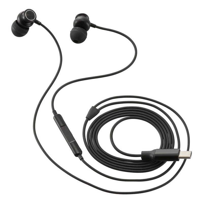 AudioComm Type-Cステレオイヤホン 1.2m｜SMT-HA05-K 01-7320｜通販