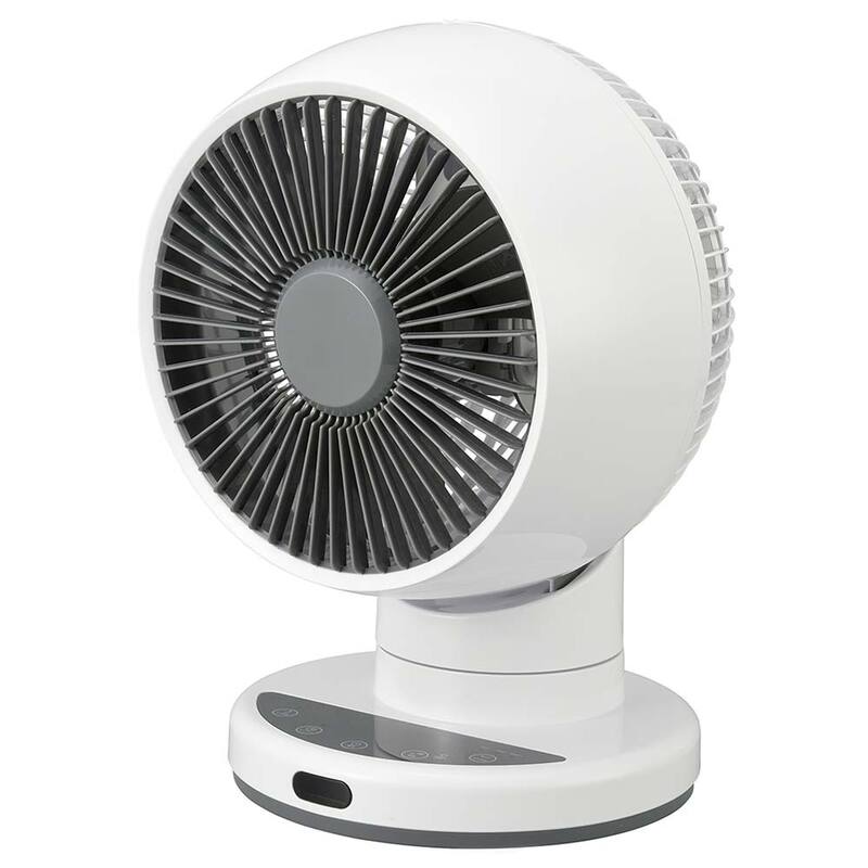 3D回転スタンド型サーキュレーター 3Dサーキュレーター 静音DCモーター 20畳まで｜FF-CS2515DC-W 08-1704