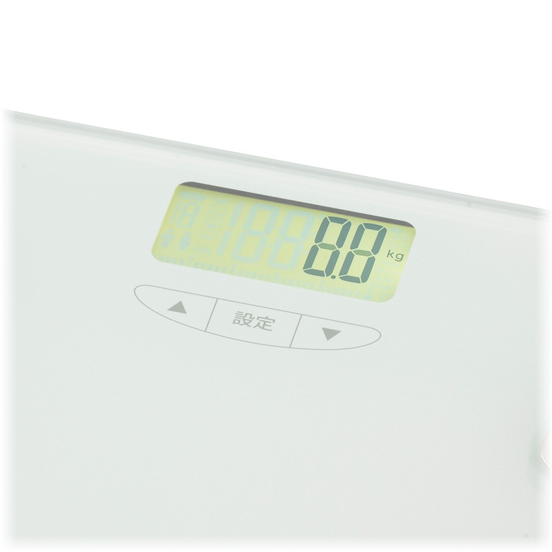体重体組成計 バックライト付き ホワイト｜HB-KG12R2-W 08-1621｜通販