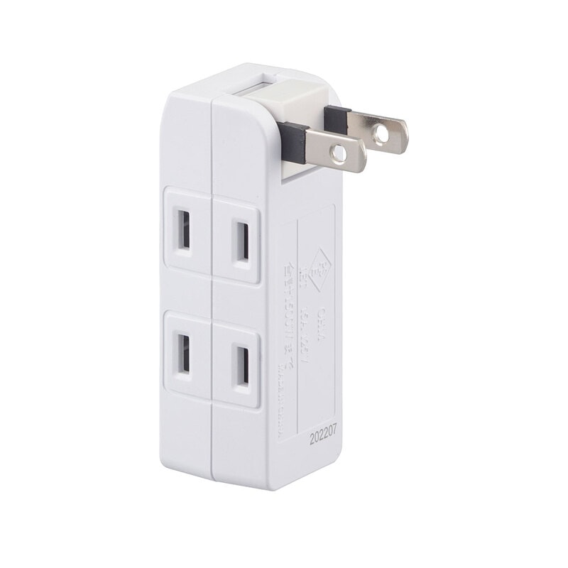 発煙ガードマイクロタップ4個口 白｜HS-AM4H-W 00-2585｜通販なら