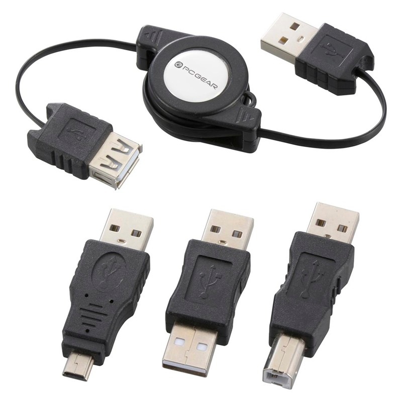 PCGEAR USBケーブル変換コネクターセット｜PC-NUST-K2 01-4378｜通販