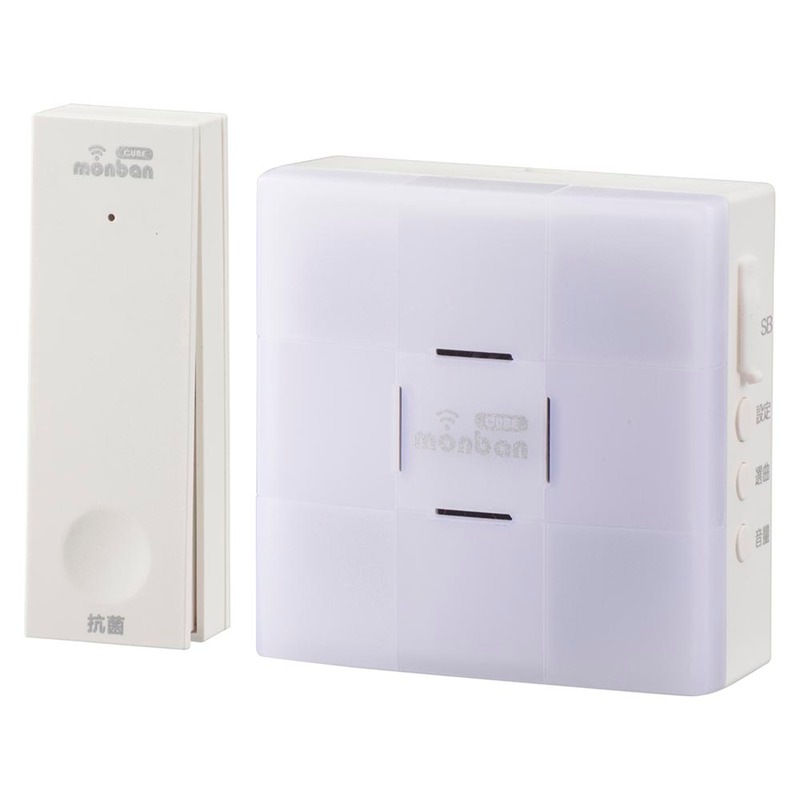 monban CUBE II 自家発電式押しボタン送信機+光フラッシュ電池式受信機