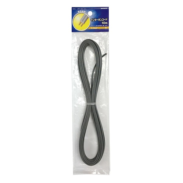 インターホンコード 10m 灰_VFF-030-10H 04-7412｜通販なら