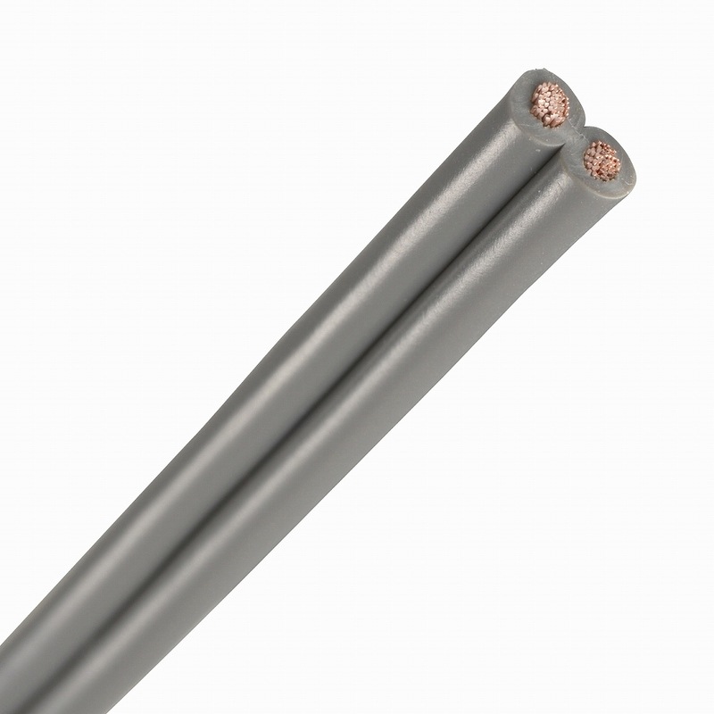OHM 配線用 ビニール平行線 灰 10m 1200W (04-7326) 2mvetro ビニール平行線 VFF 1.25mm2 10m 灰_VFF1.25 10M GY 04-7326｜通販なら