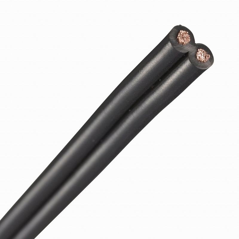 ビニール平行線 VFF 1.25mm2 6m 黒_VFF1.25 6M BK 04-7338｜通販なら