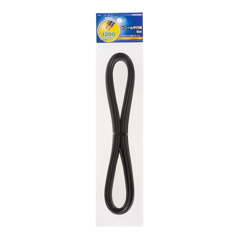 OHM 配線用 ビニール平行線 黒 6m 1500W (04-7474) 2mvetro Amazon.co.jp: OHM 配線用 ビニール平行線 白 10m 1500W (04-7471