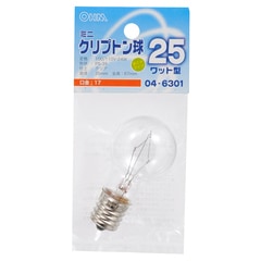 �ߥ˥���ץȥ��ŵ� E17 25W�� ���ꥢ��LB-PS3725K-C 04-6301