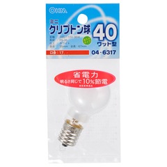 ߥ˥ץȥŵ E17 40W ۥ磻ȡLB-PS3740K-W 04-6317