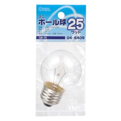��Ǯ�� �ߥ˥ܡ���� G50 E26 25W ���ꥢ��LB-G5625-C 04-6409