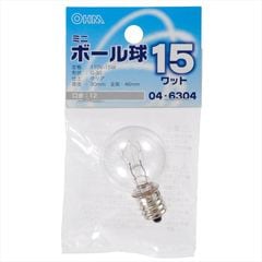 ��Ǯ�� �ߥ˥ܡ���� G30 E12 15W ���ꥢ��LB-G3215-C 04-6304