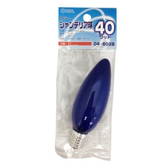 �����ǥ��ꥢ�� ���顼 E17 40W �֥롼��LB-C2740-CA 04-6028