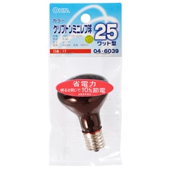 ����ץȥ��յ� ���顼 E17 25W ��åɡ�LB-R4725K-CR 04-6039