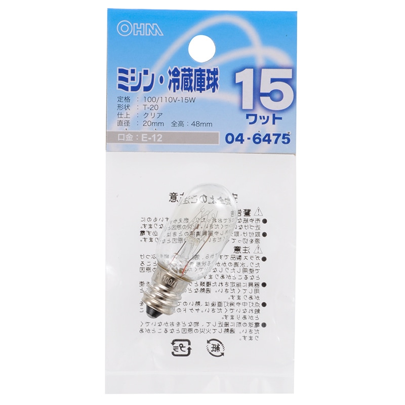 他の方発送×SCHIM SCHIMMEL【ライトオブホーム】395限定 ミシン・冷蔵庫球 E12 クリア｜LB-T0215-C 04-6475｜通販ならオーム
