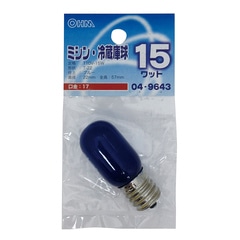 �ߥ�����¢�˵� ���顼 E17 15W �֥롼��LB-T2715-A 04-9643
