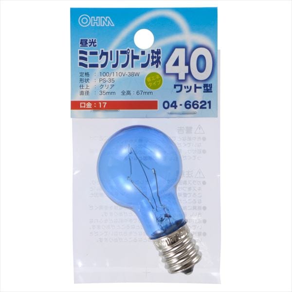�ߥ˥���ץȥ�� E17 40W�� ��� �ե����ȡ�LB-PS3740K-DC 04-6622 04-6621
