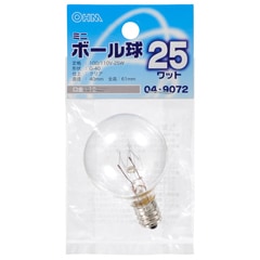 ��Ǯ�� �ߥ˥ܡ���� G40 E12 25W ���ꥢ��LB-G4225-C 04-9072