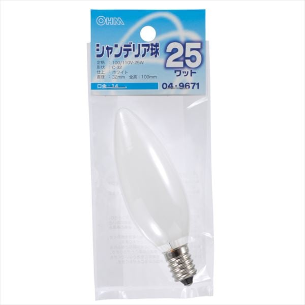 ��Ǯ�� �����ǥꥢ E14 25W �ۥ磻�ȡ�LB-C2425-W 04-9671