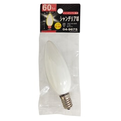 ��Ǯ�� �����ǥꥢ E14 60W �ۥ磻�ȡ�LB-C2460-W 04-9675