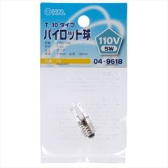 �ѥ����åȵ� E10 T10 110V-5W���ꥢ��LB-P1111V 04-9618