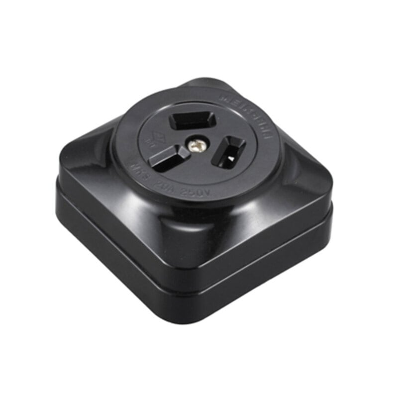 3P20A 角型コンセント_HS-K203HK 04-7227｜通販ならオーム電機ダイレクト