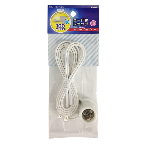 リセ ジ・オーダー KR 4枚set コード付レセップ コンセント E17白_HS-L1715ZR/W 07-9434｜通販なら