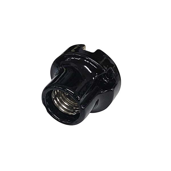 磁器レセプタクル E26黒_HS-L26ZRT-K 04-4150｜通販ならオーム電機