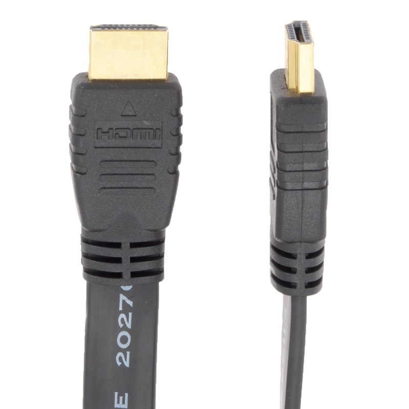 HDMIフラットケーブル 3D映像対応 2m 黒｜VIS-C20F-K 05-0275｜通販