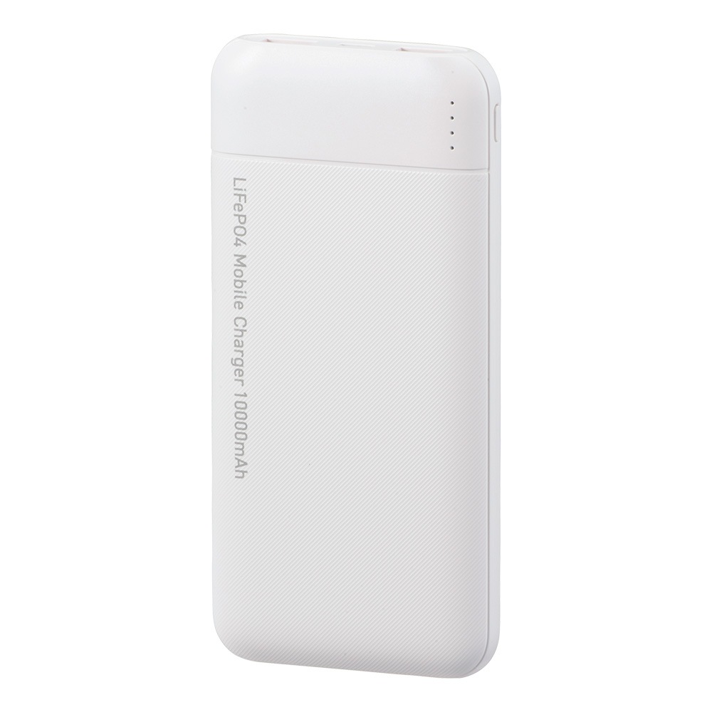 SmartComm リン酸鉄モバイルバッテリー 10000mAh ホワイト｜SMP-JV681