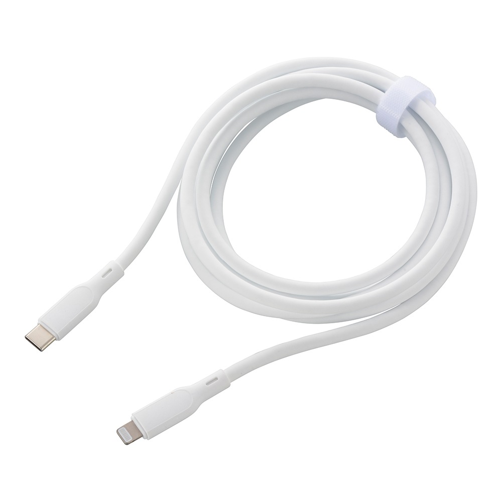 AudioComm �ʤ�餫�����֥� USB-C to Lightning 2m �ۥ磻�ȡ�SMT-L20SCL-W 01-7346