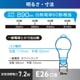 LED�ŵ� E26 60������ �ʹ������ť��󥵡��դ� �������LDA7D-G PIR6 06-5590
