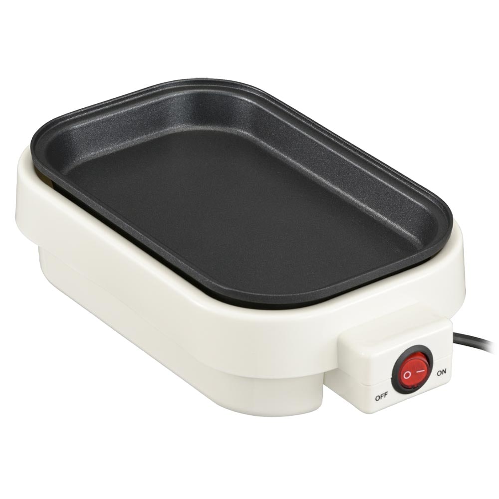 SAN-EI ホットプレート AC電源 タイマー付き ミニホットプレート｜COK-YH500B-W 08-5403｜通販ならオーム電機