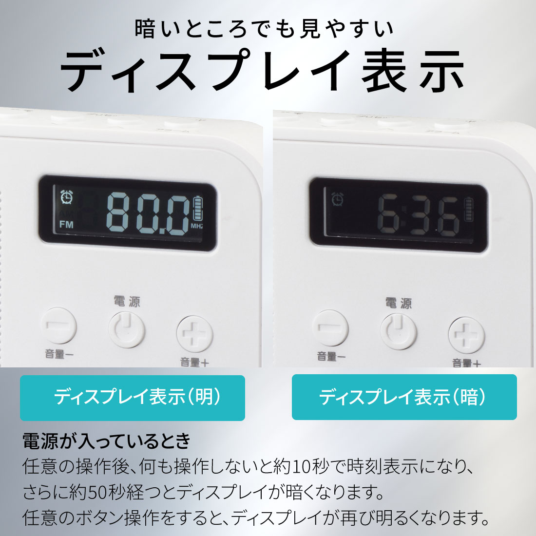 AudioComm 2�Х�ɥϥ�ǥ��饸�� �ۥ磻�ȡ�RAD-H225N-W 03-7055